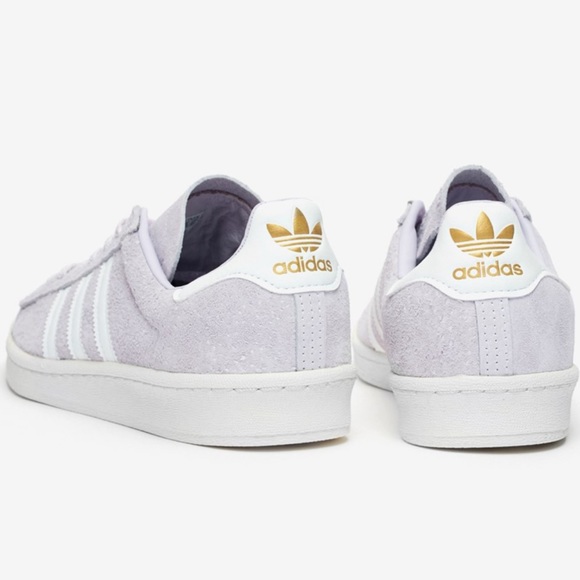 NWT Adidas Campus 80s Light Purple Sneakers leather , lavender - Picture 5 of 16